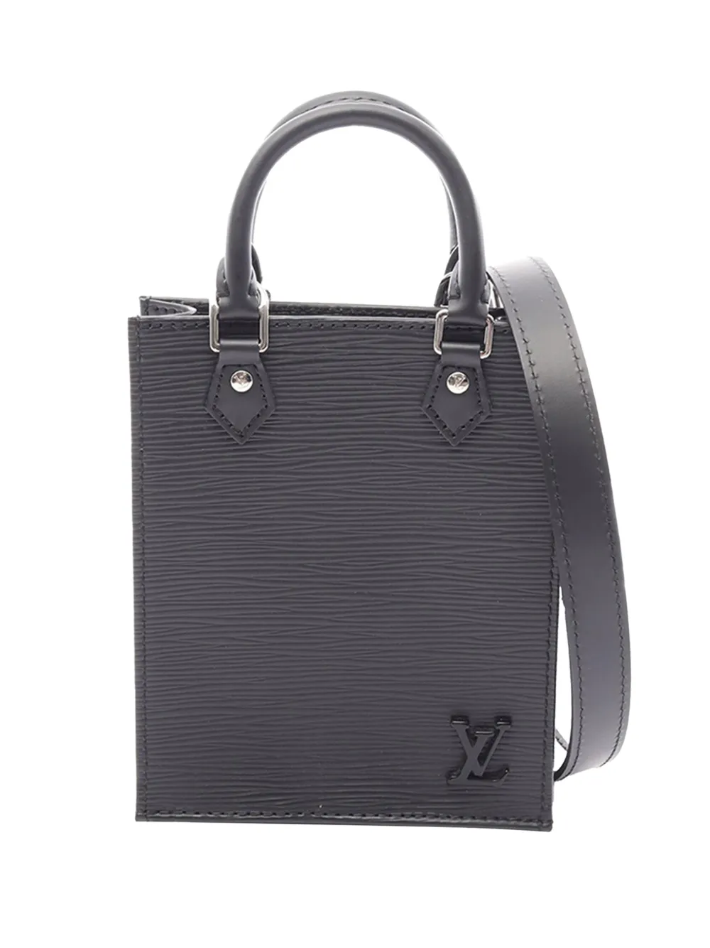 Louis Vuitton Pre-Owned Borsa a tracolla Petit Sac Plat in pelle Épi 2010-2026 - Nero