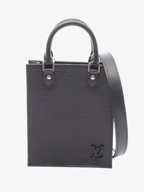 Louis Vuitton Pre-Owned bolsa satchel Petit Sac Plat de piel Epi 2010-2026