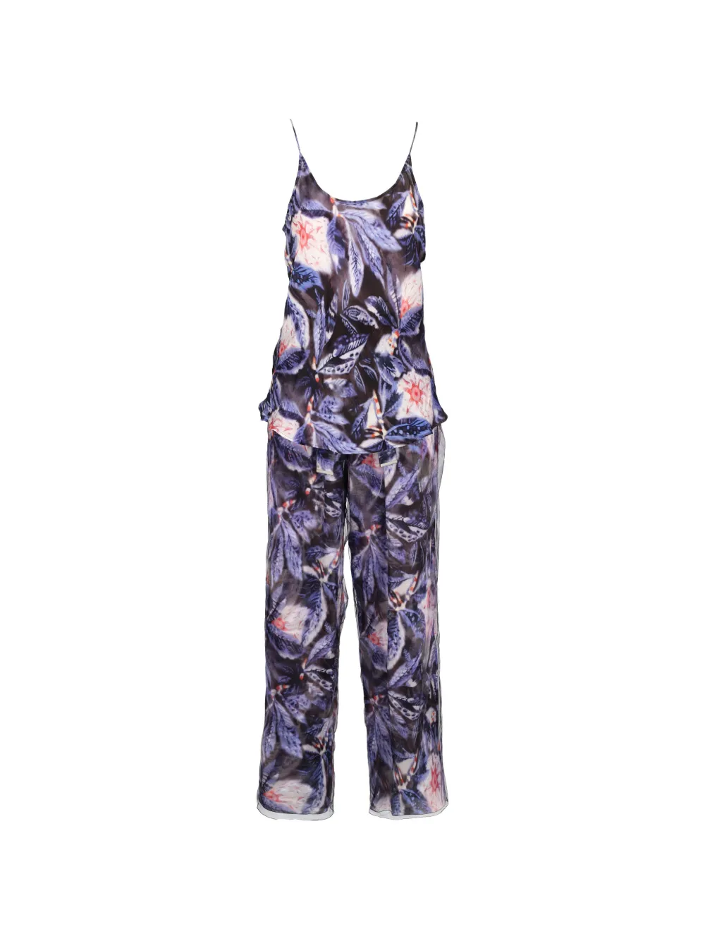 Giorgio Armani Pre-Owned Set con pantaloni a fiori - Viola