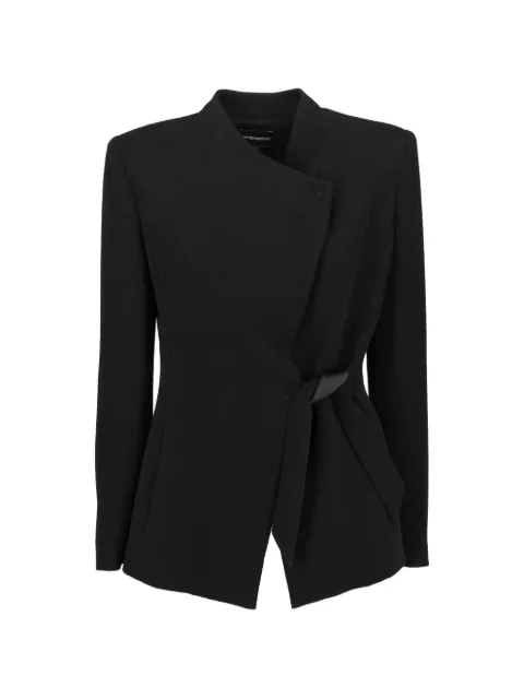 Emporio Armani Pre-Owned asymmetric tie-fastening jacket