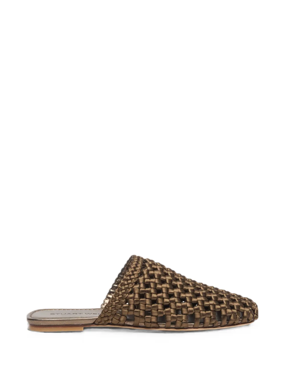 Stuart Weitzman Marina woven mules Bruin