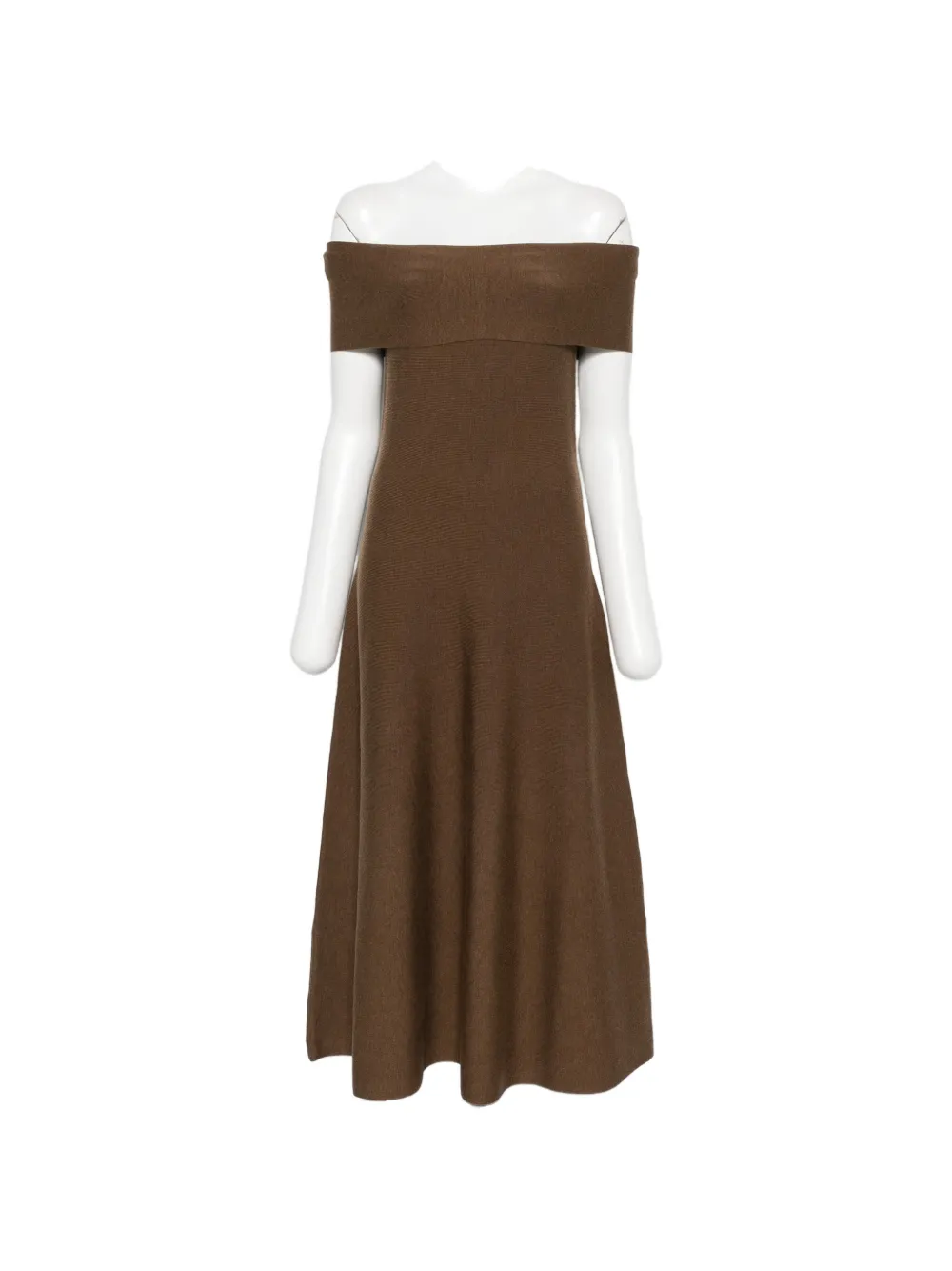SIMKHAI Camilla off-shoulder midi dress - Braun