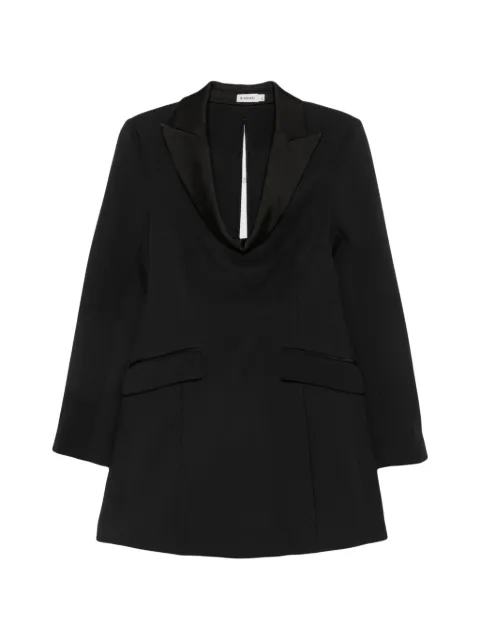SIMKHAI  vestido corto Marina tipo blazer con solapas de satén
