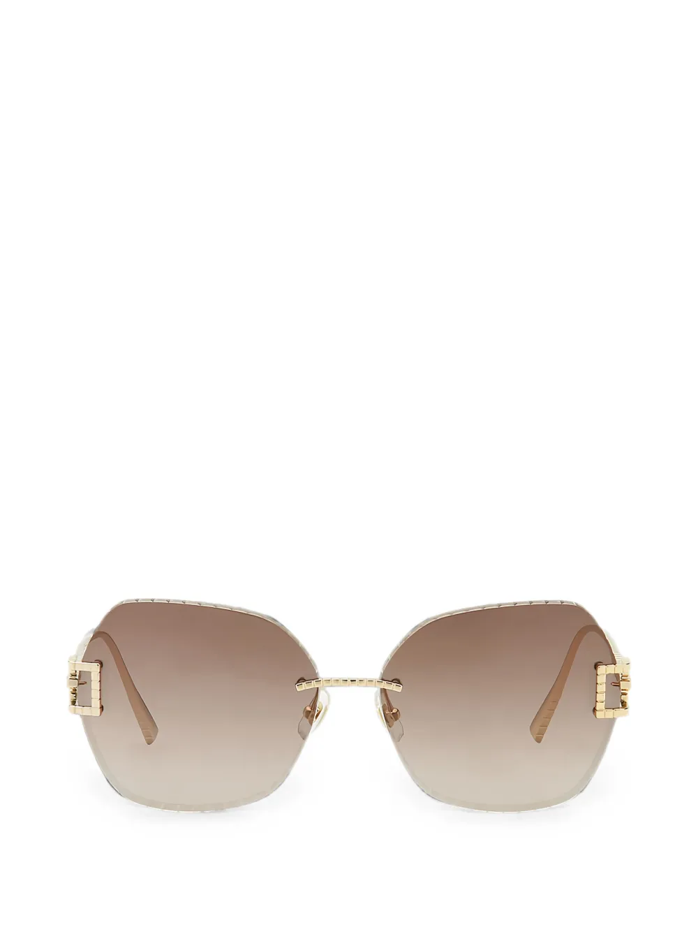 Chopard Ice Cube oversized-frame sunglasses - Gold