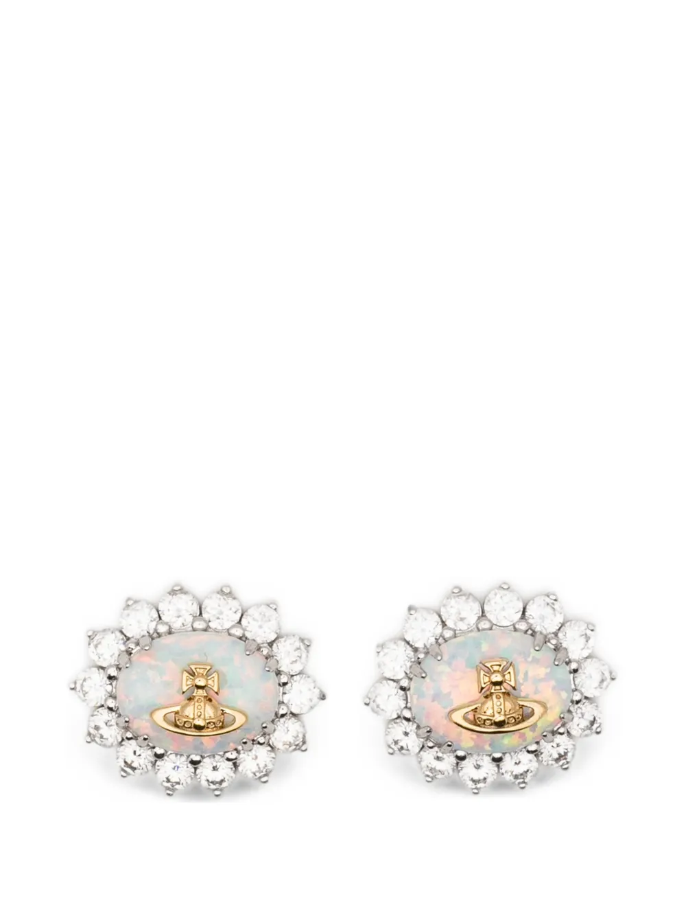 Vivienne Westwood Annia stud earrings - Argento