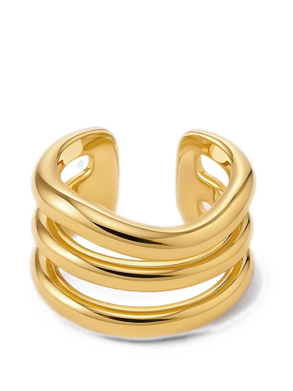 YOJ Arc triple-band ring - Oro