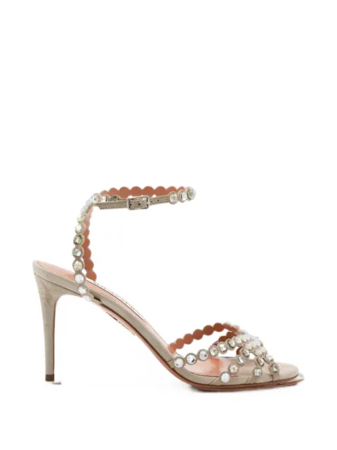 Aquazzura Tequila crystal-embellished sandals