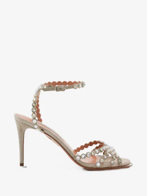 Aquazzura Tequila crystal-embellished sandals
