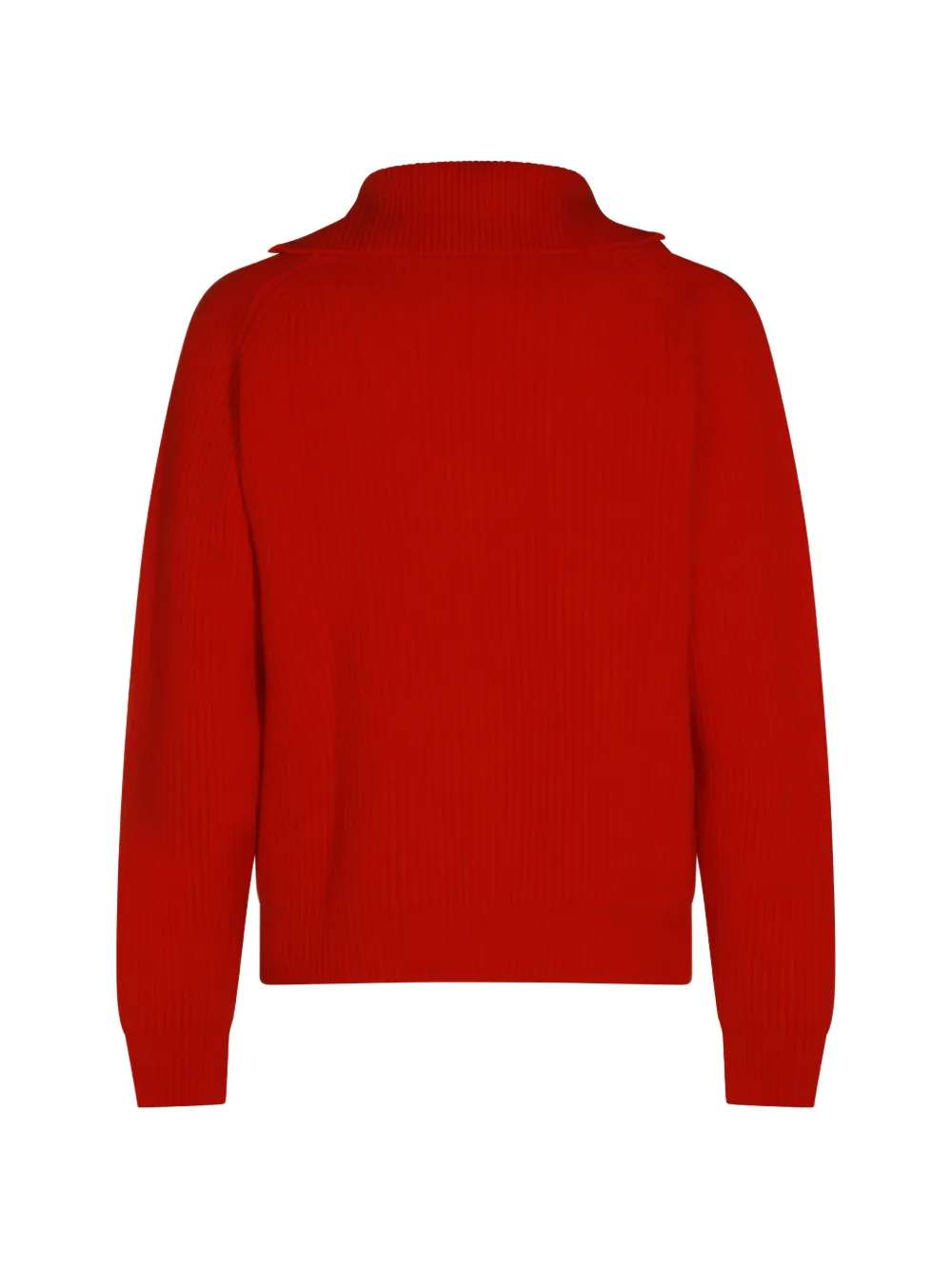 Jil Sander Ribgebreide trui Rood