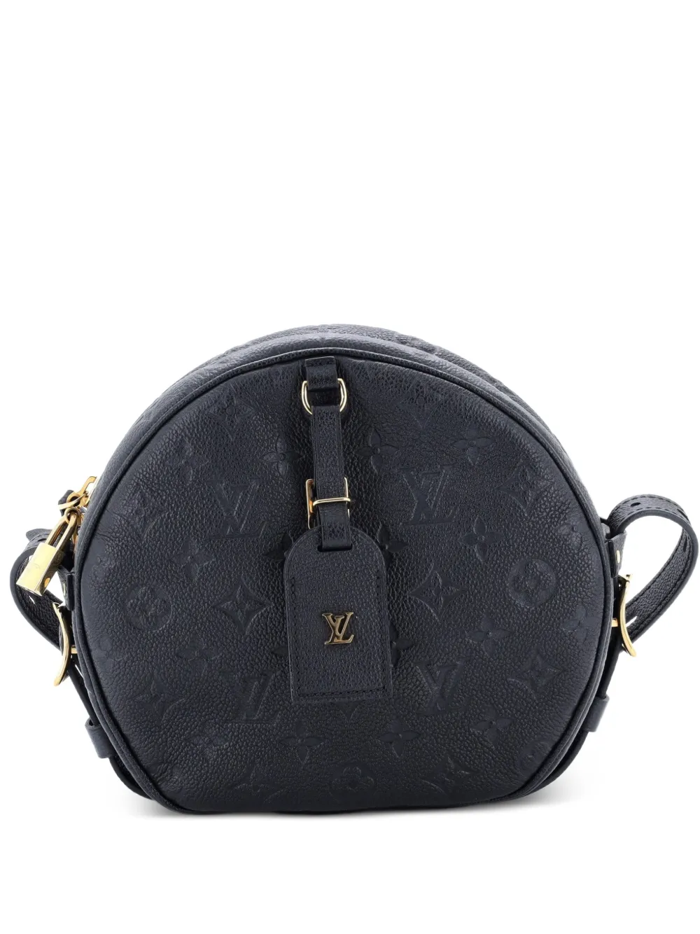 Louis Vuitton Pre-Owned Borsa a tracolla Boite Chapeau Souple MM in pelle Empreinte con monogramma - Nero
