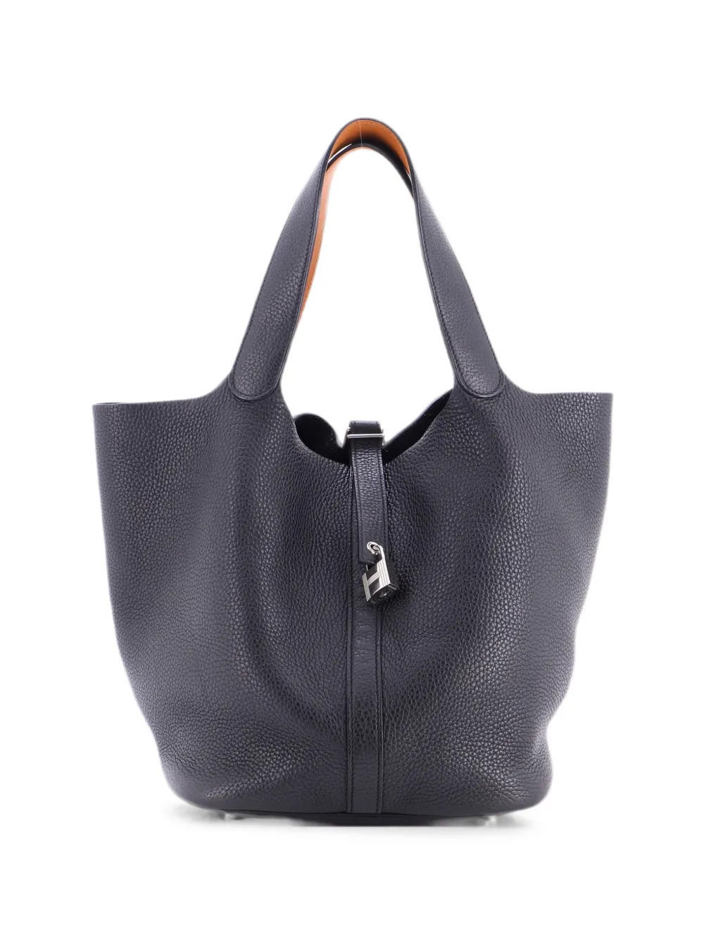 Hermès Pre-Owned Borsa a secchiello Eclat Picotin Lock MM in pelle Clemence - Nero