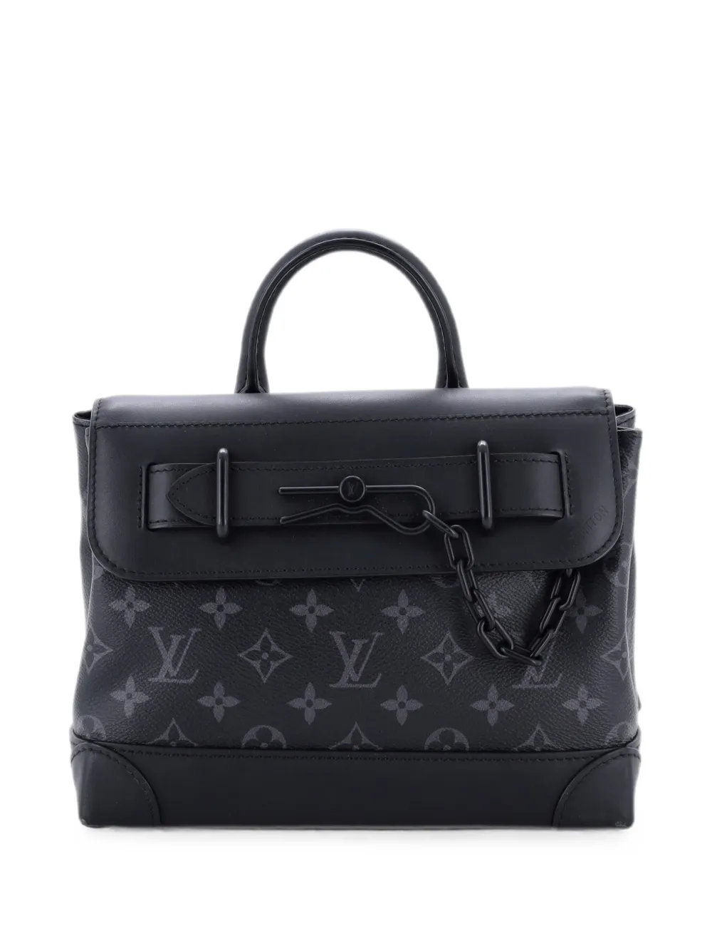 Louis Vuitton Pre-Owned Steamer Monogram Eclipse Canvas PM crossbody bag - Black