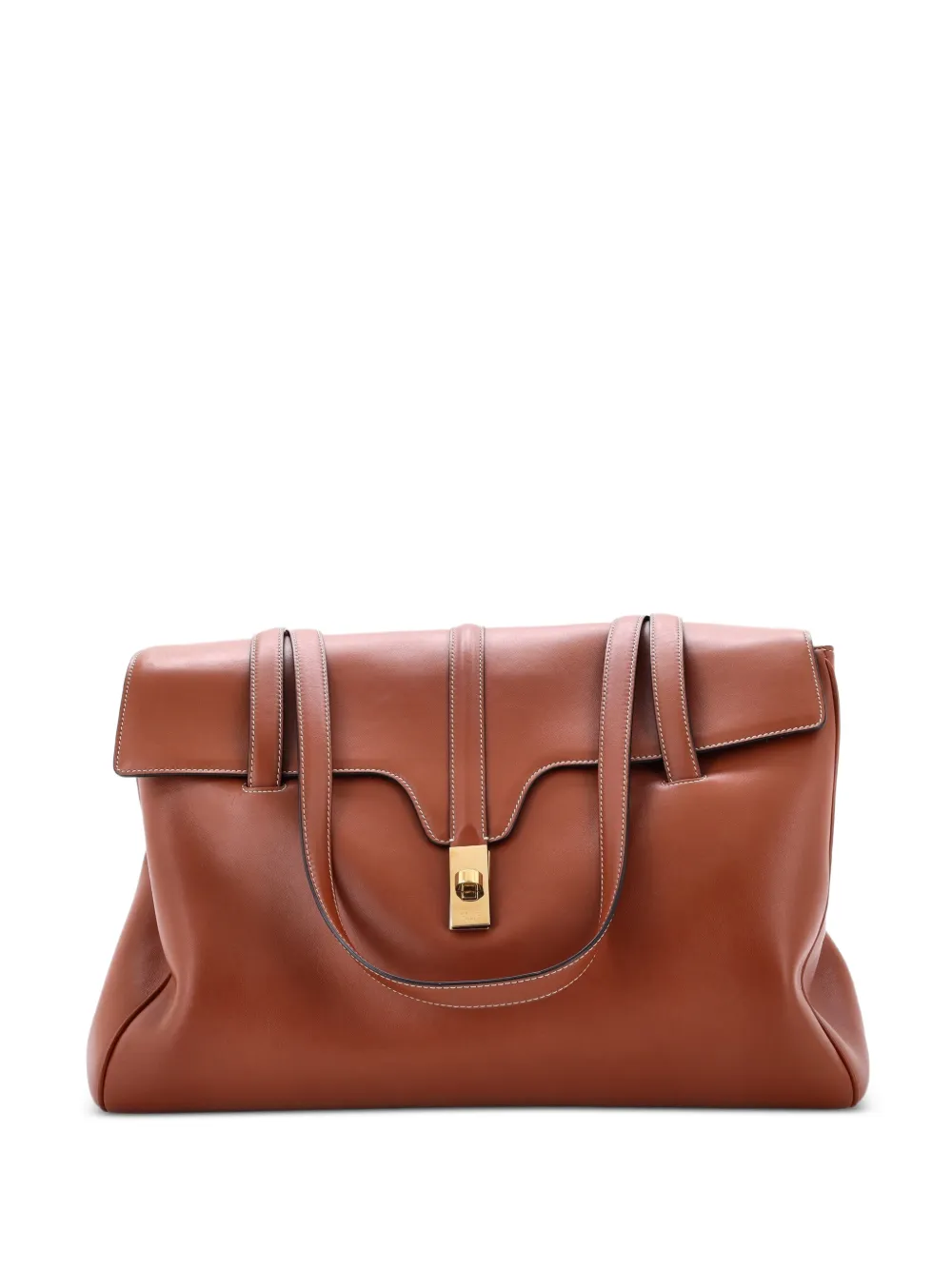 Celine Pre-Owned Borsa a spalla Soft 16 grande in pelle di vitello liscia - Marrone