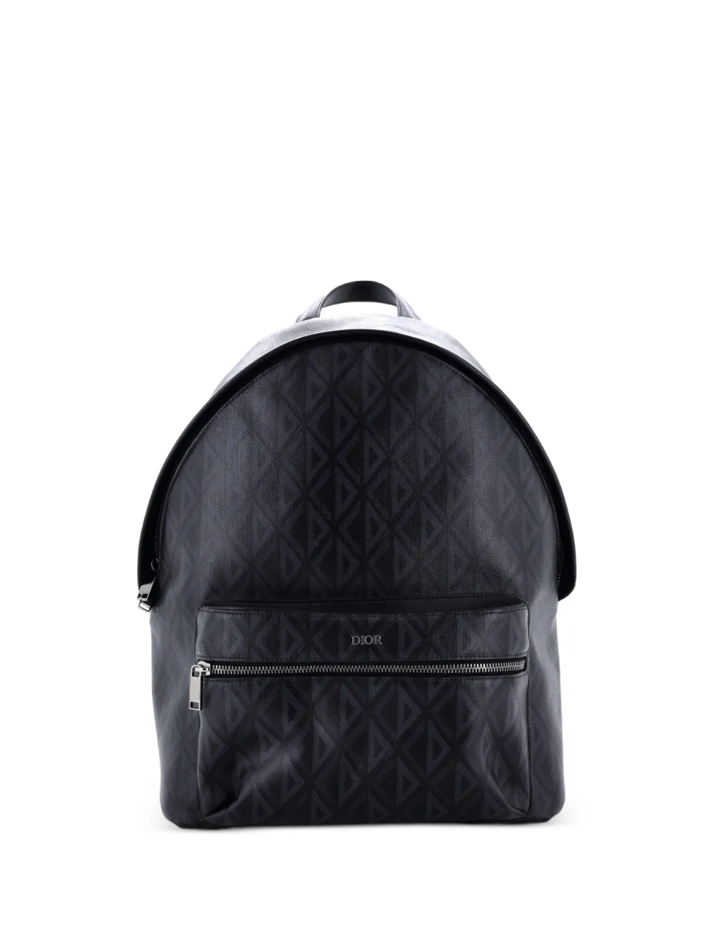 Christian Dior Pre-Owned Zaino Rider CD Diamond grande in tela cerata - Nero