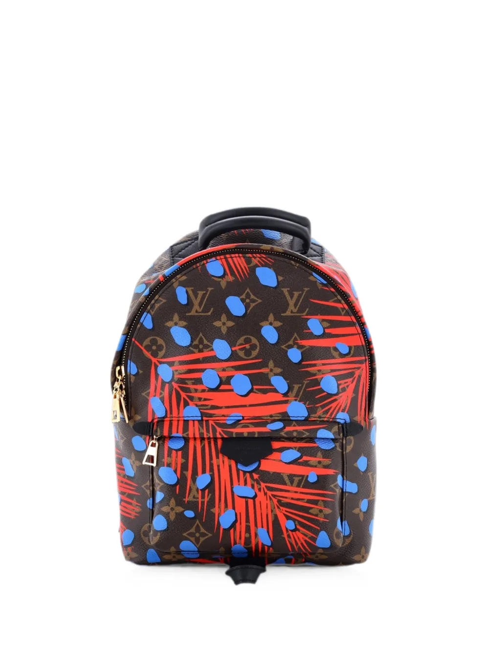 Louis Vuitton Pre-Owned Zaino Palm Springs Limited Edition Jungle Dots PM con monogramma - Marrone