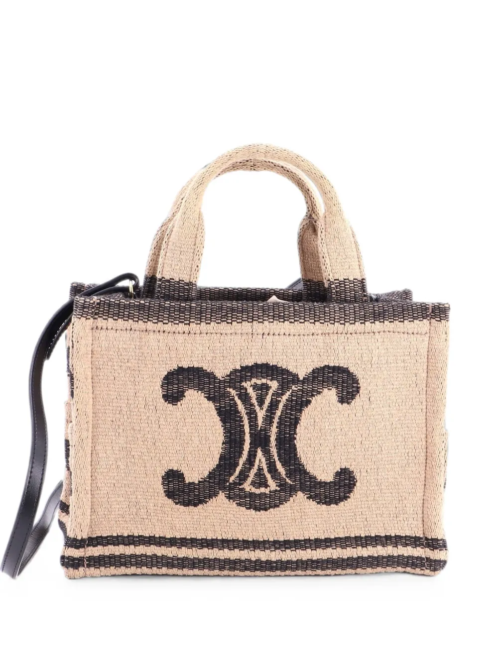 Celine Pre-Owned Cabas Thais Triomphe Printed Textile Small tote bag - Black
