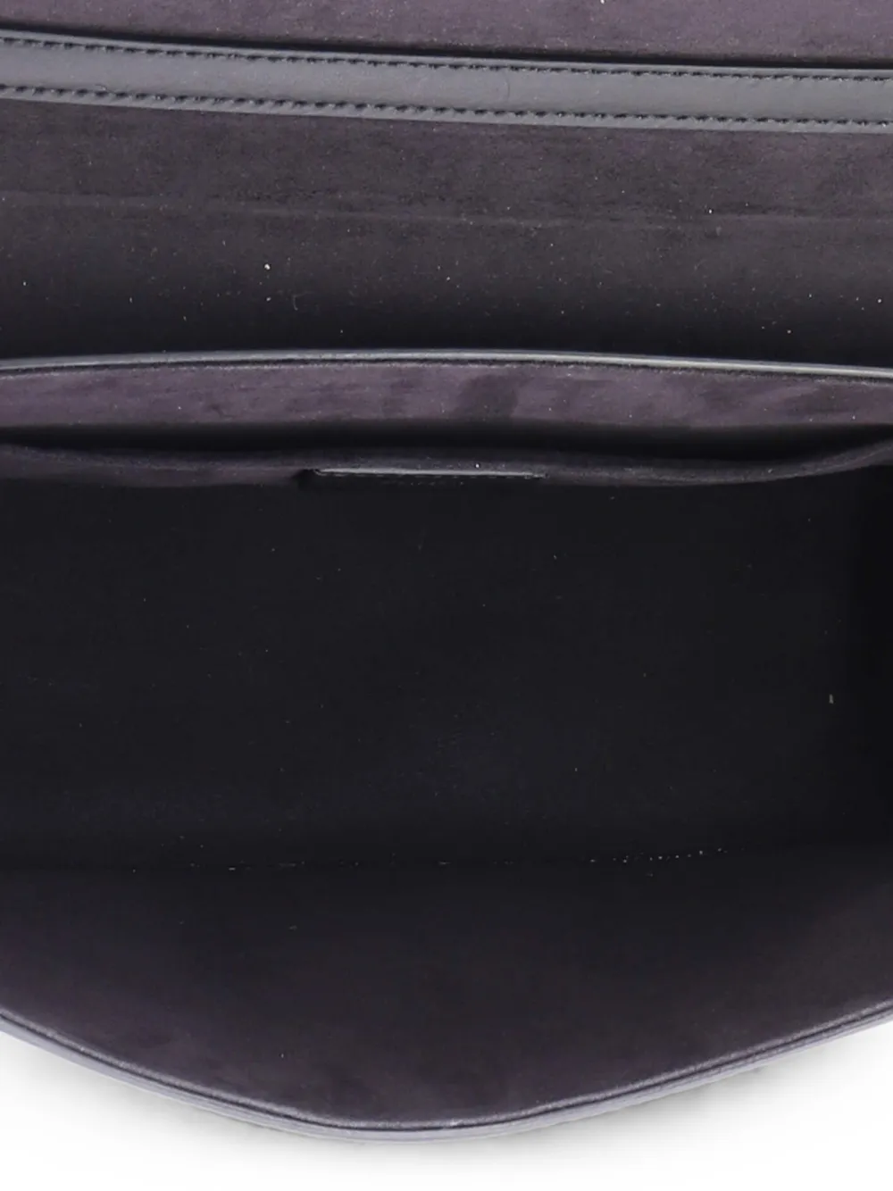 Fendi Pre-owned Kan I F Leather and Zucca Velvet Medium Shoulder Bag in Black, view 5