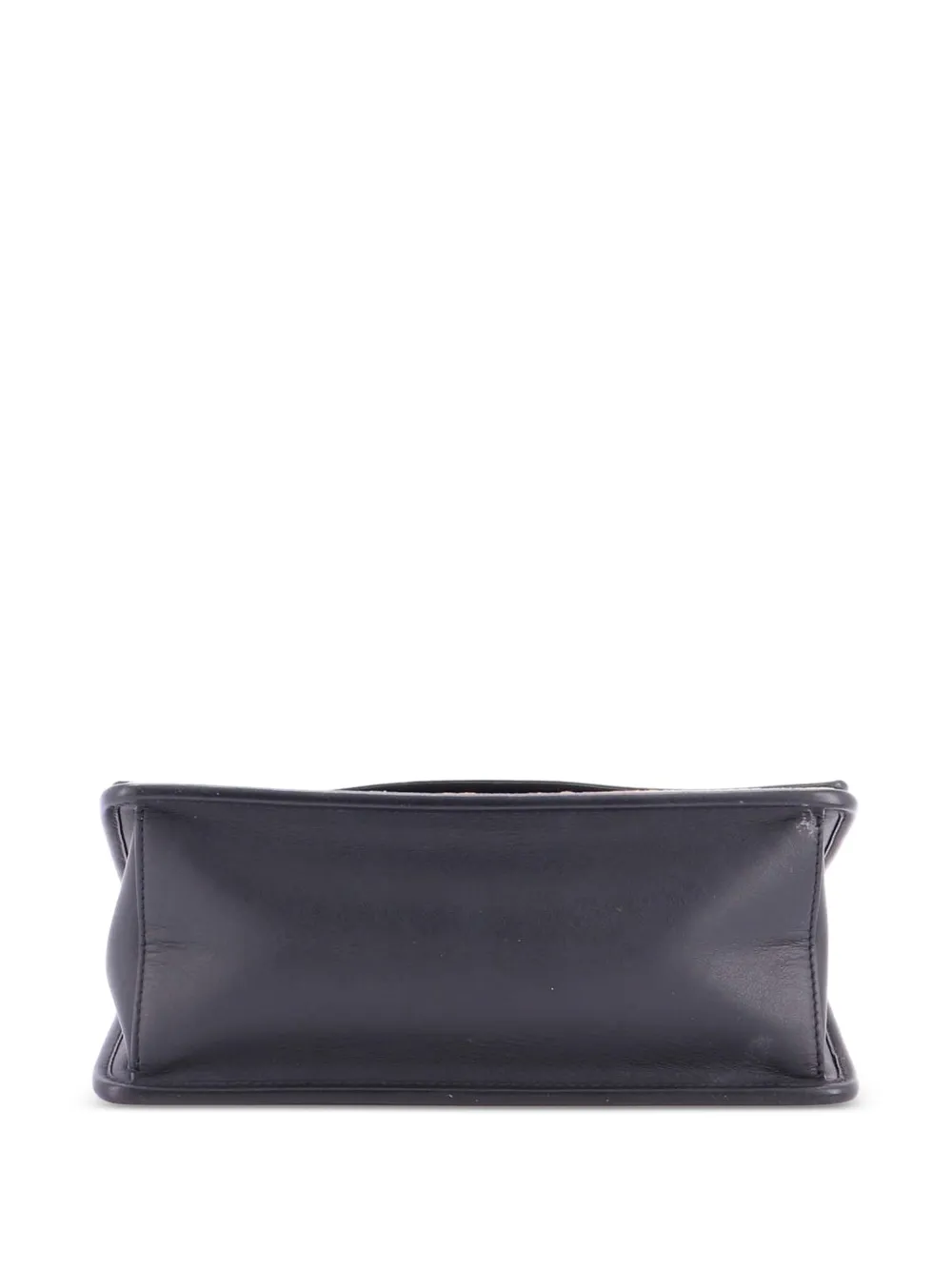 Fendi Pre-owned Kan I F Leather and Zucca Velvet Medium Shoulder Bag in Black, view 4