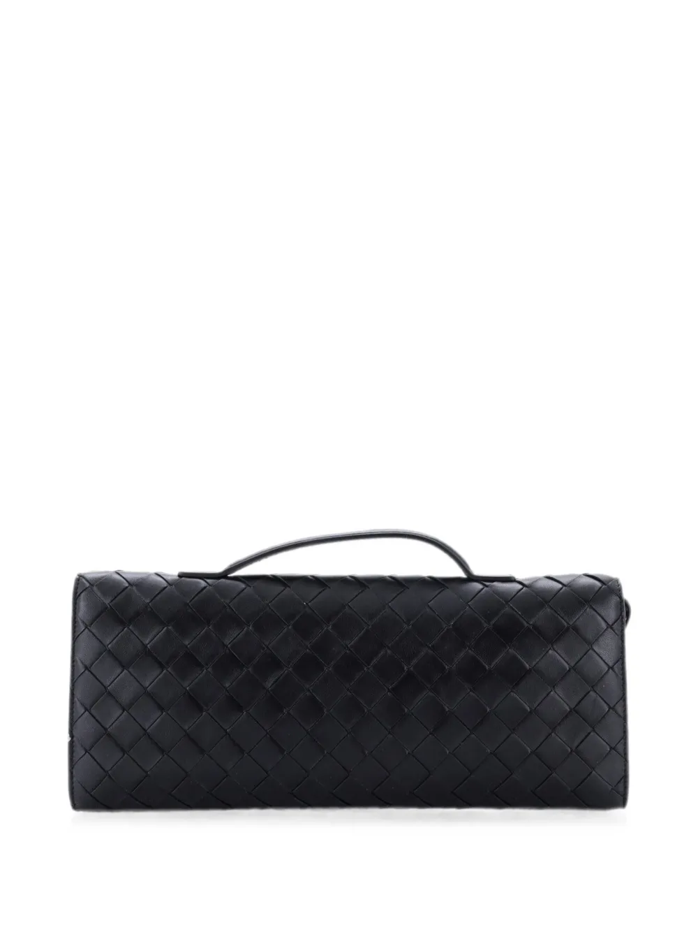  Bottega Veneta Pre-owned Bolso De Mano Andiamo Largo De Piel De Napa Con Diseño Intrecciato Y Asa En La Parte Superior - Negro 