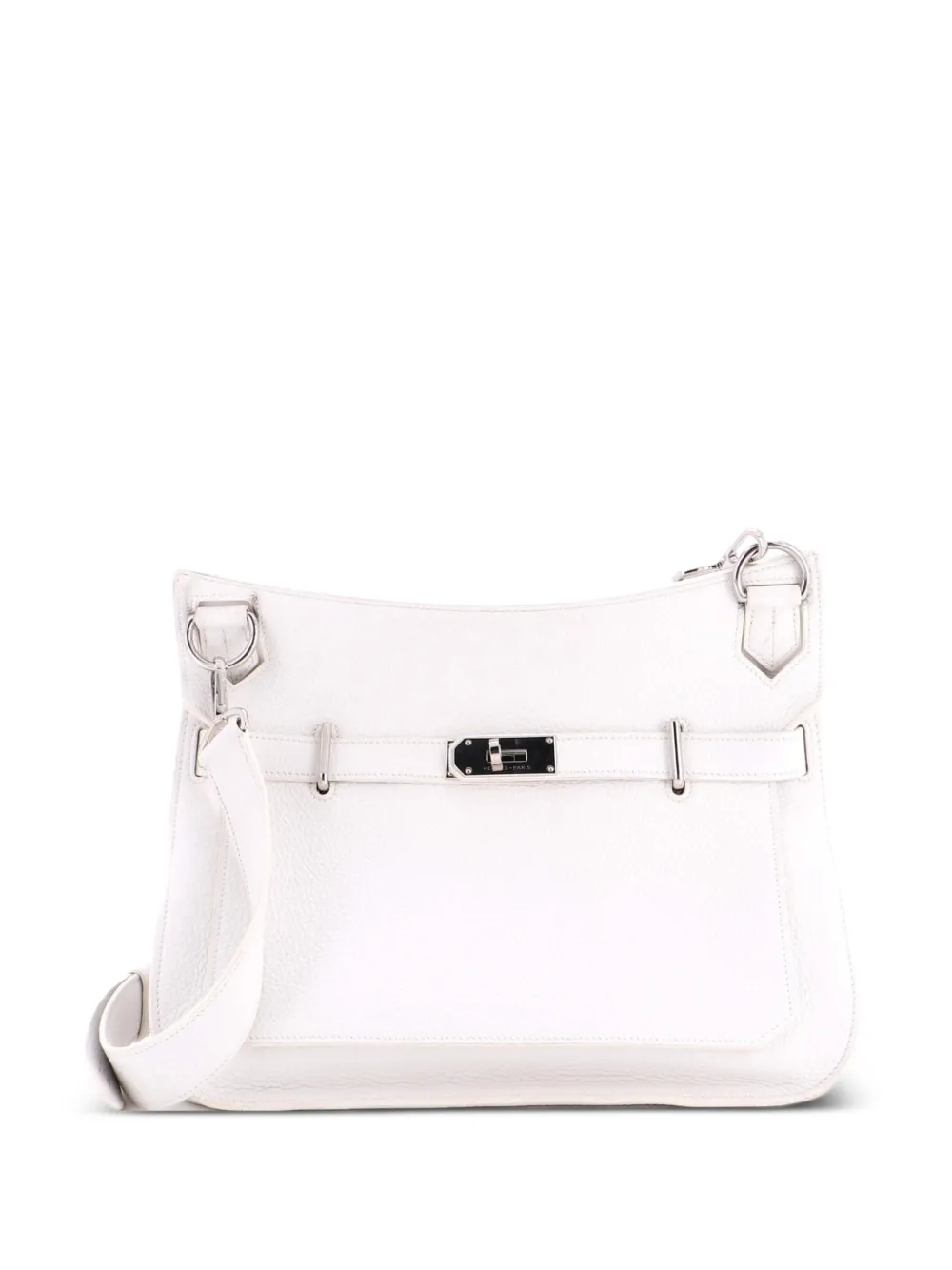 Hermès Pre-Owned Borsa a tracolla Jypsiere Bag 34 in pelle Clemence - Bianco