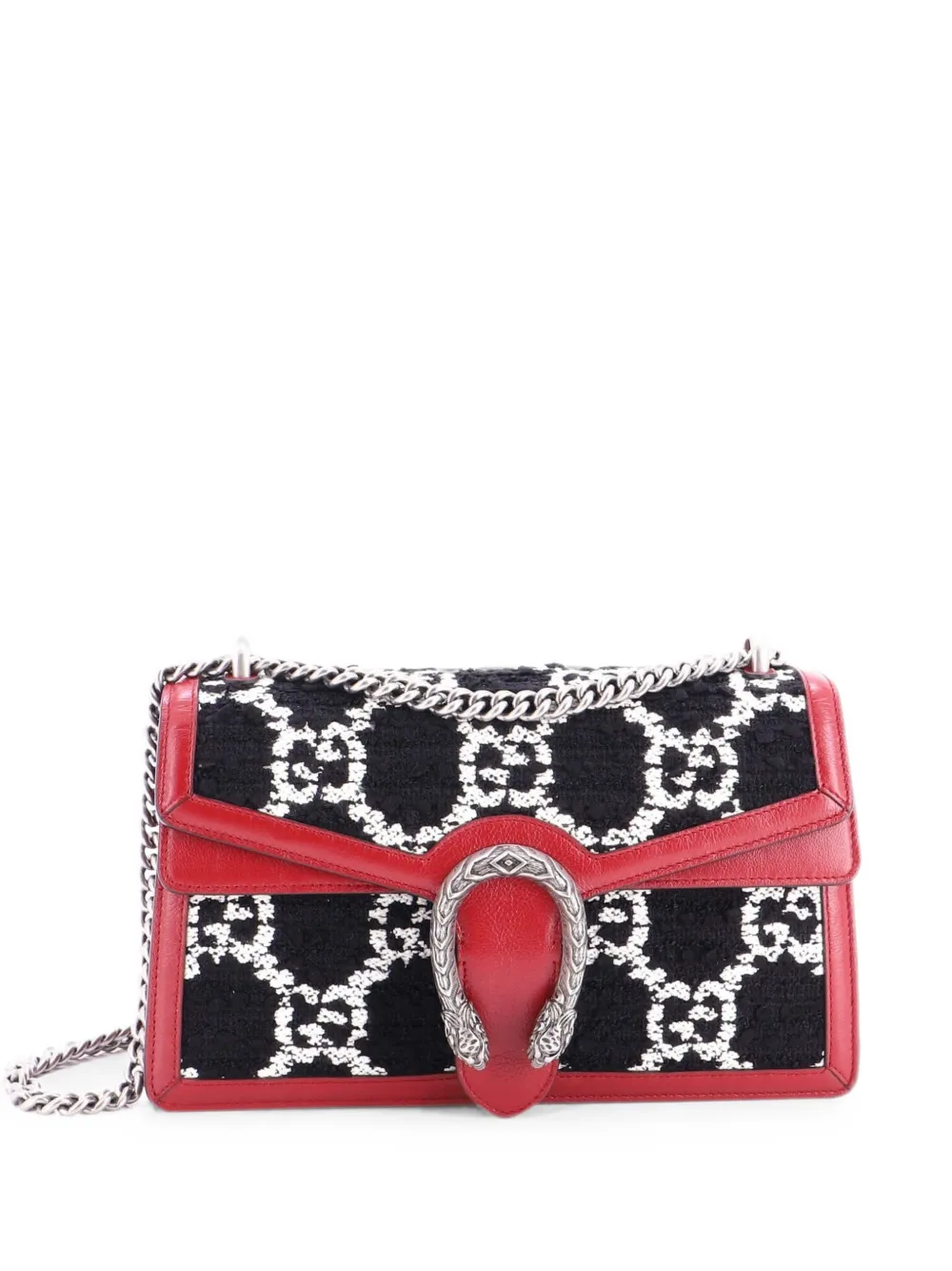 Gucci Pre-Owned Borsa a spalla Dionysus GG piccola in tweed - Nero