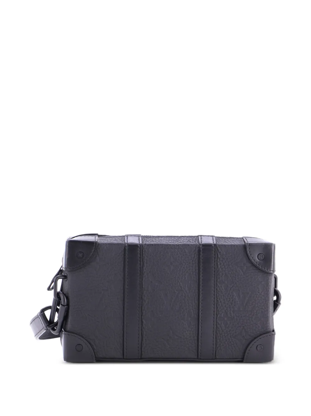 Louis Vuitton Pre-Owned Borsa a tracolla Soft Trunk Bag Monogram Taurillon in pelle - Nero