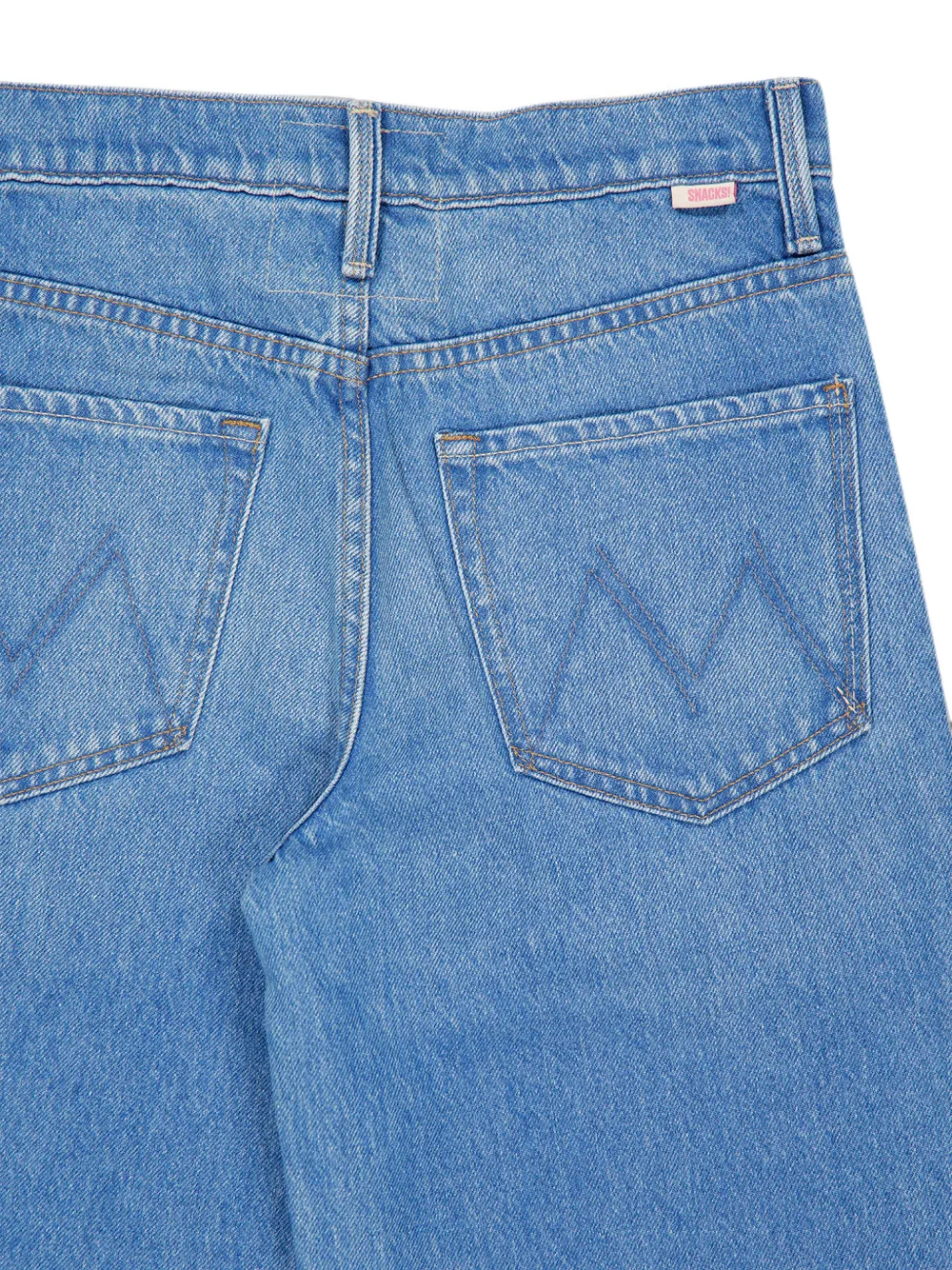 MOTHER The Smoothie cropped jeans Blauw
