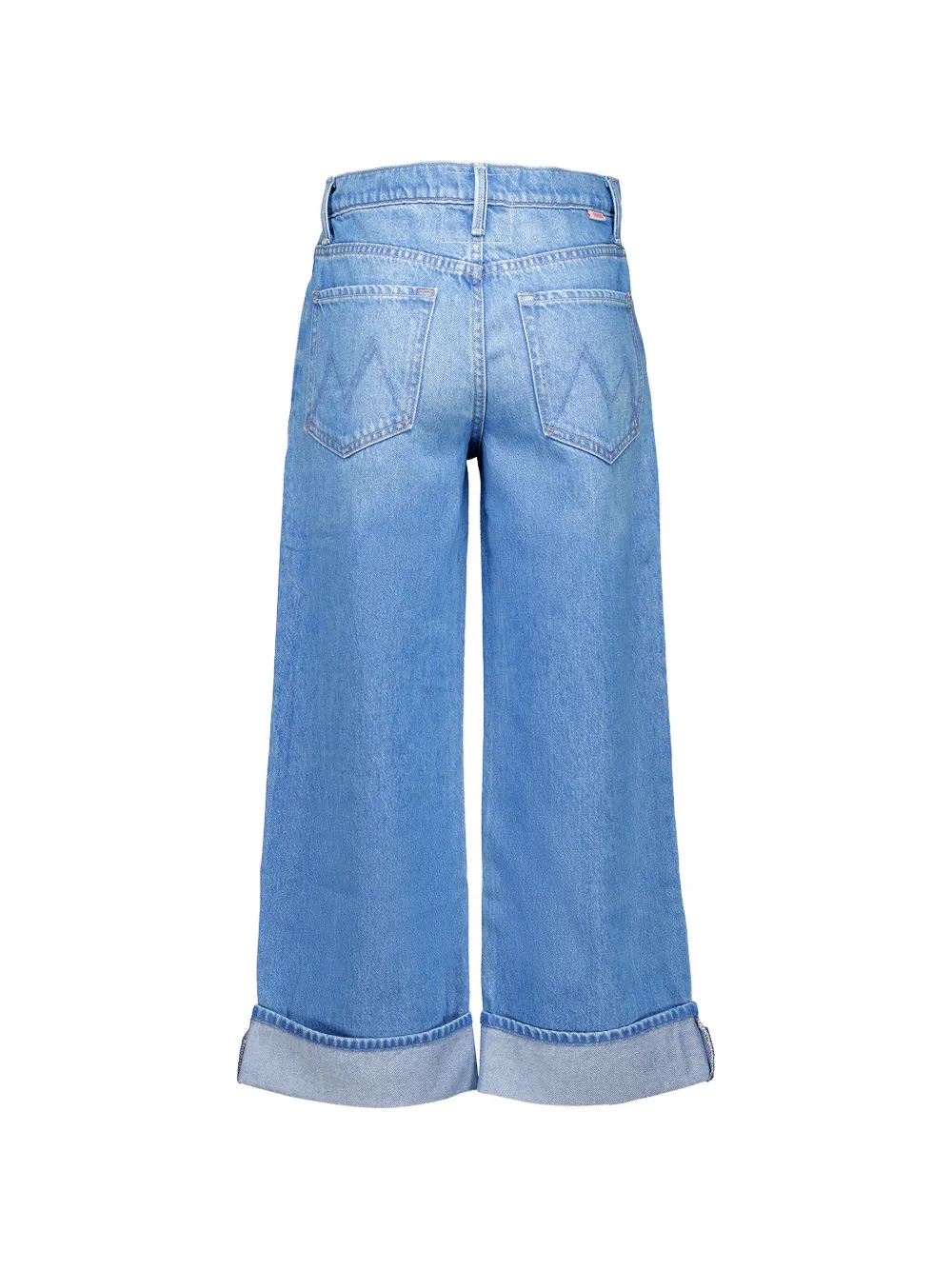 MOTHER The Smoothie cropped jeans Blauw