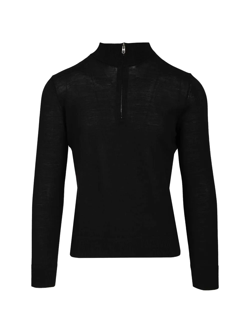 Al Duca D’Aosta 1902 long-sleeved quarter-zip sweater - Schwarz