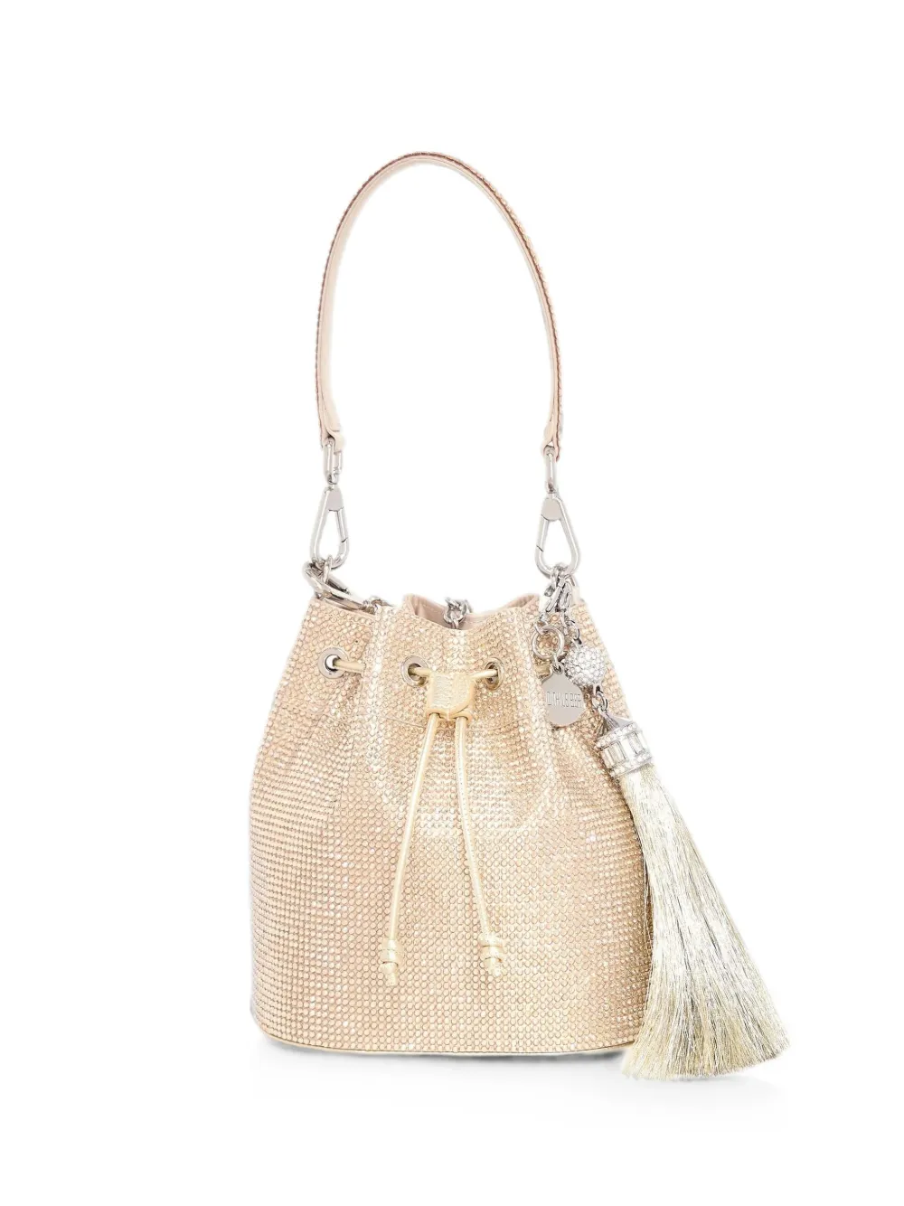 Judith Leiber Borsa a secchiello con cristalli - Toni neutri