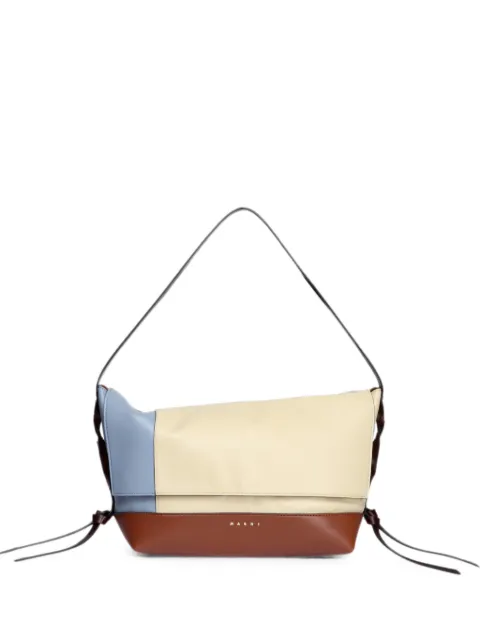 Marni colour-block leather shoulder bag