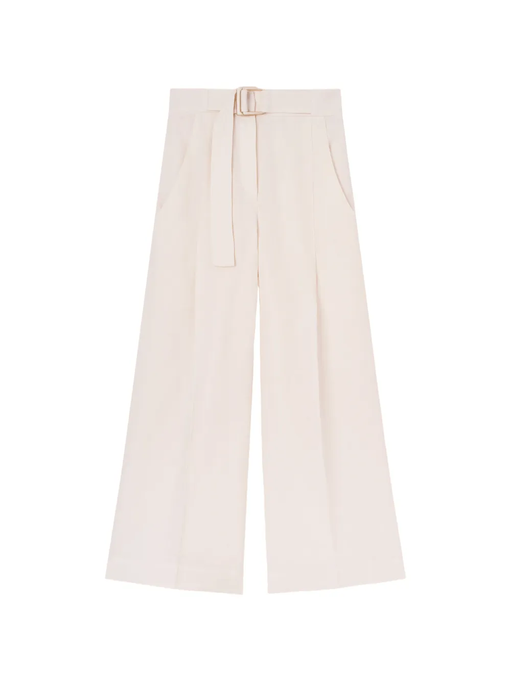 Fedeli Pantaloni Luca con cintura - Bianco