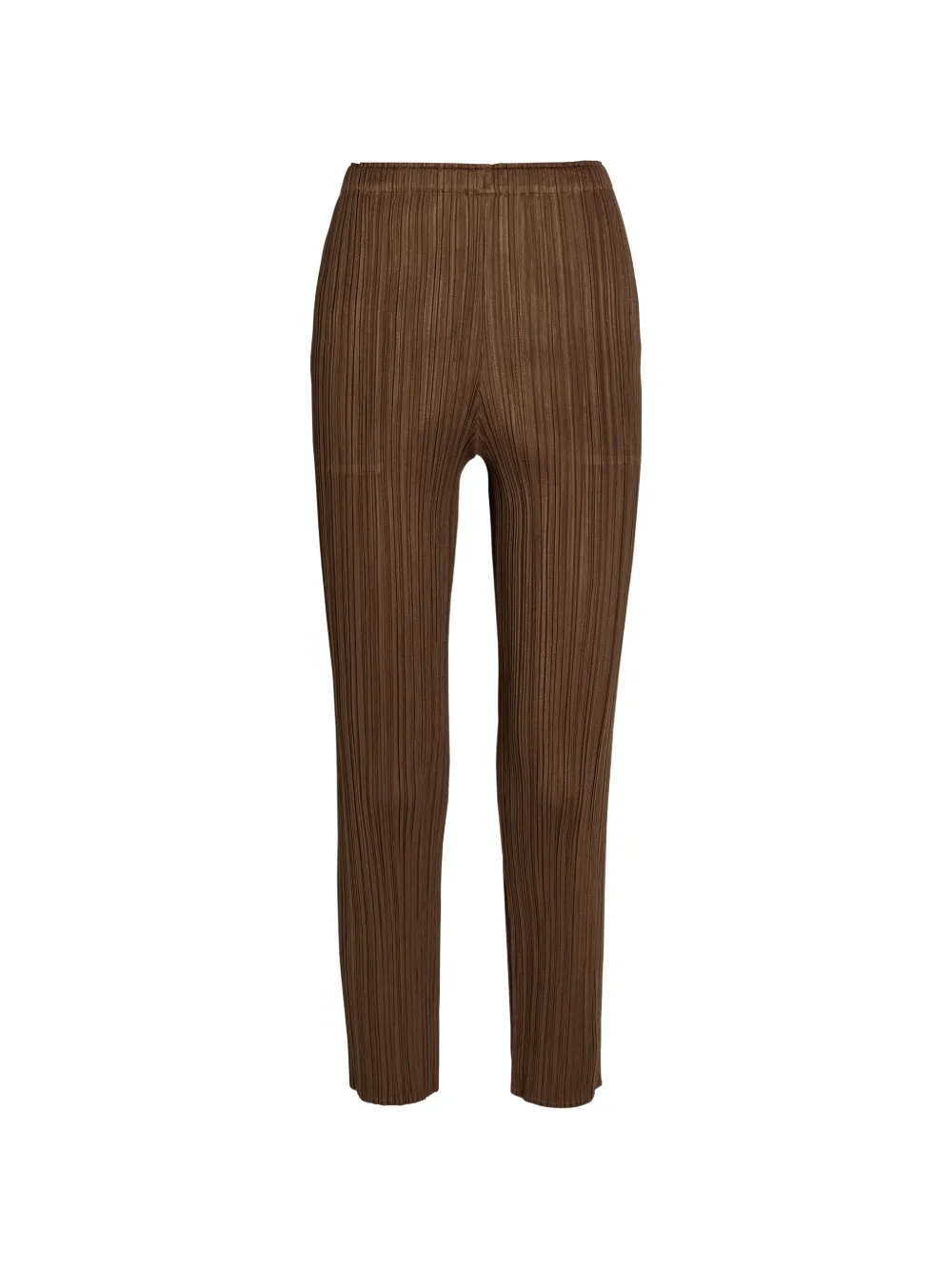 Issey Miyake Pantaloni con pieghe - Marrone
