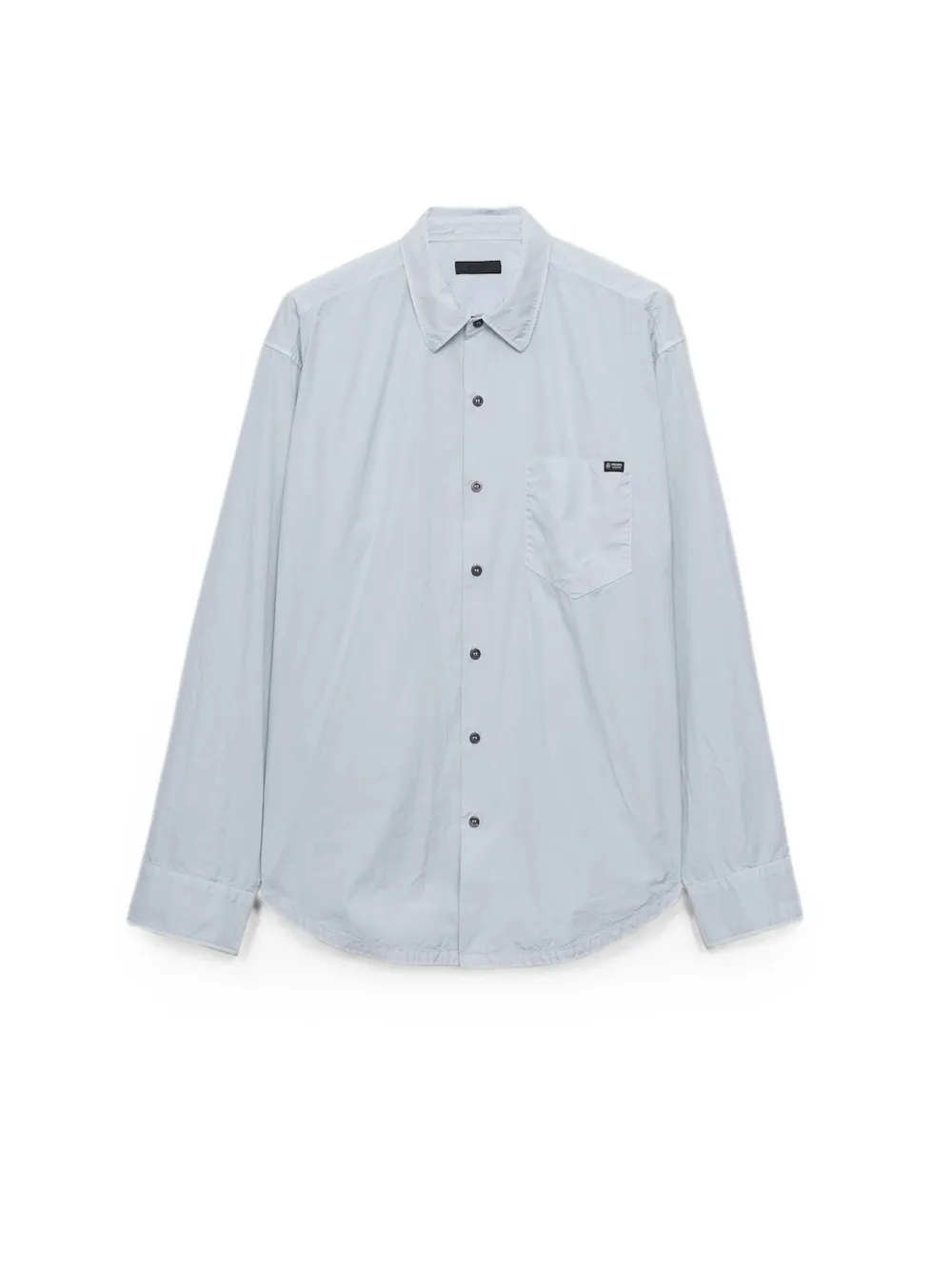  Prada Logo-patch Pocket Shirt - Azul 