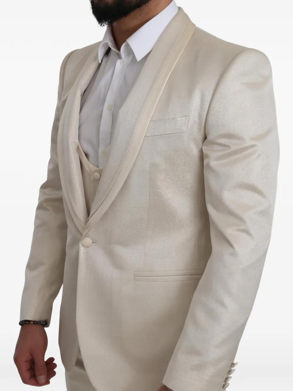 Dolce & Gabbana Sicilia pak met sjaalrevers Beige