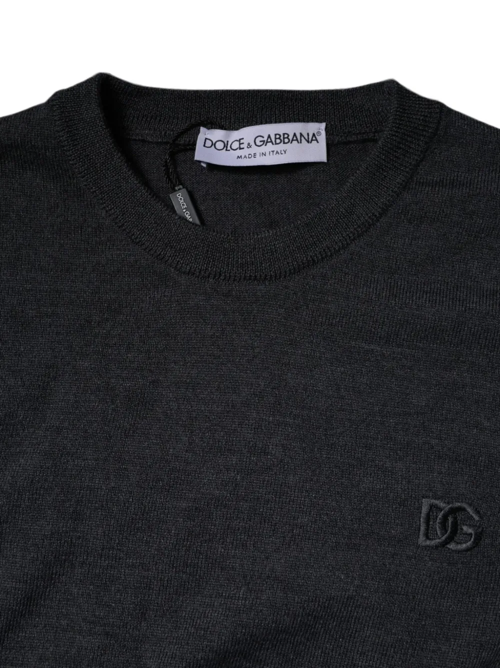 Dolce & Gabbana Sweater met logoplakkaat Grijs