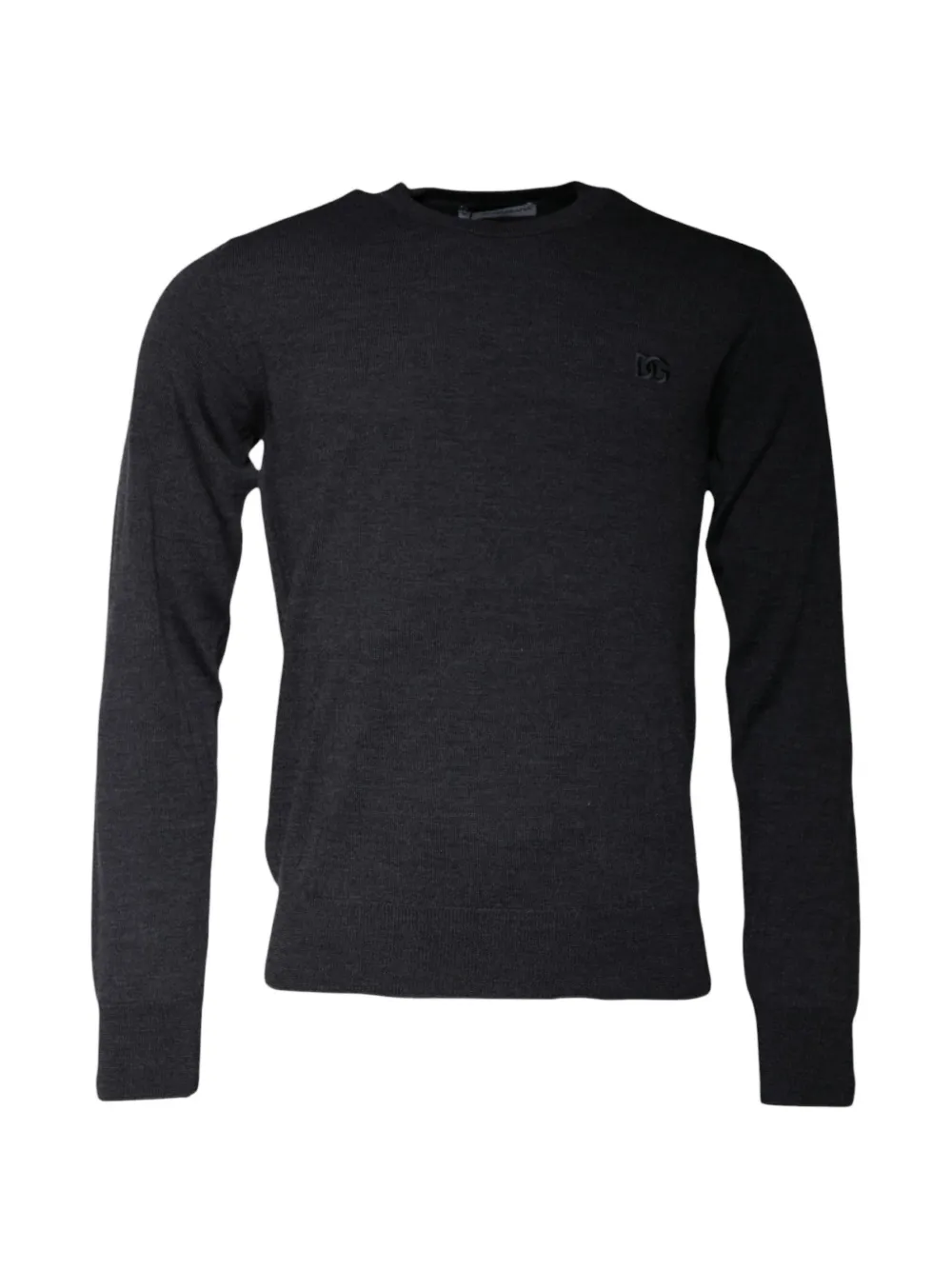 Dolce & Gabbana Maglione con applicazione logo - Grigio