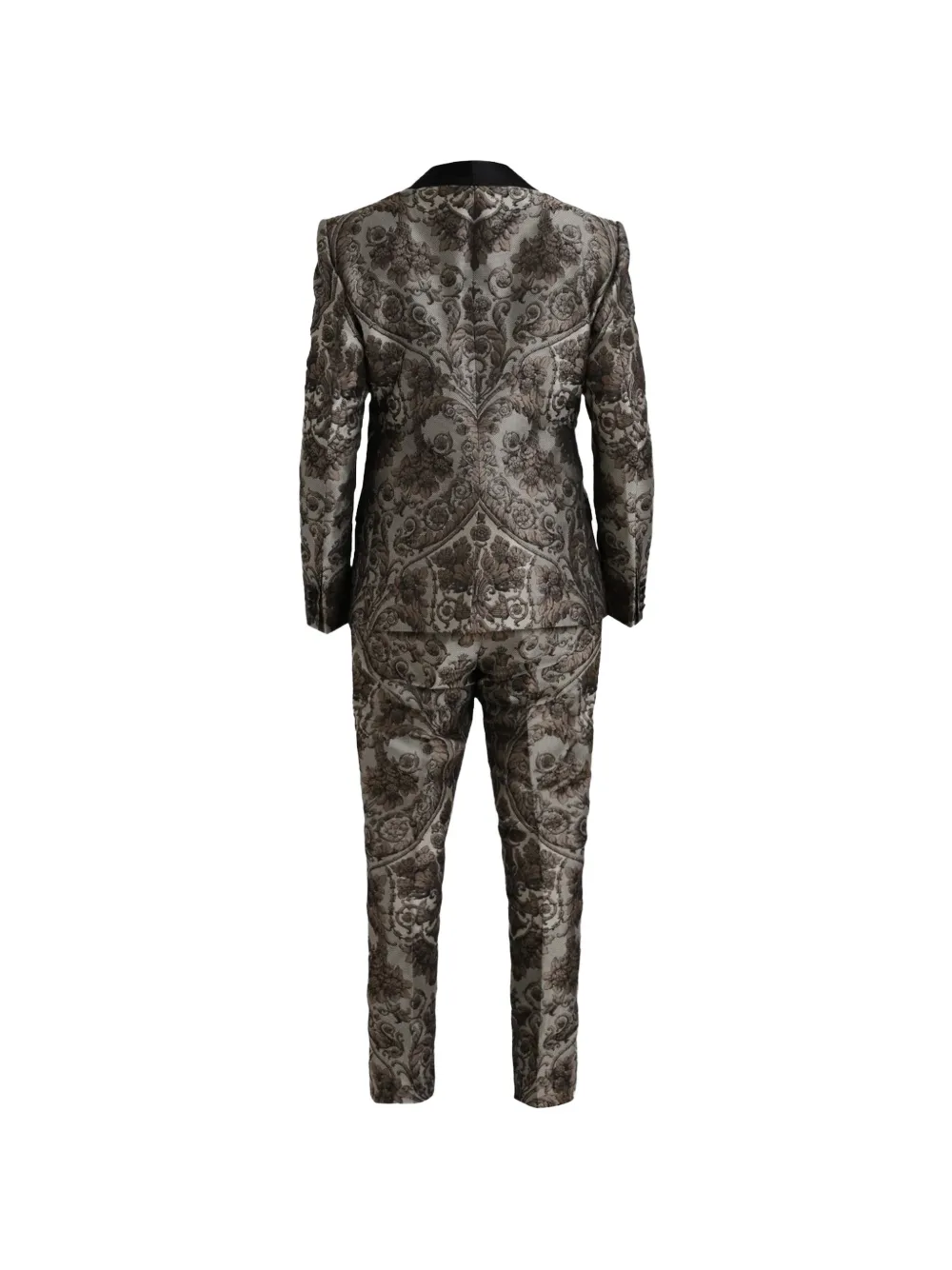 Dolce & Gabbana Driedelig pak met bloemen jacquard Bruin