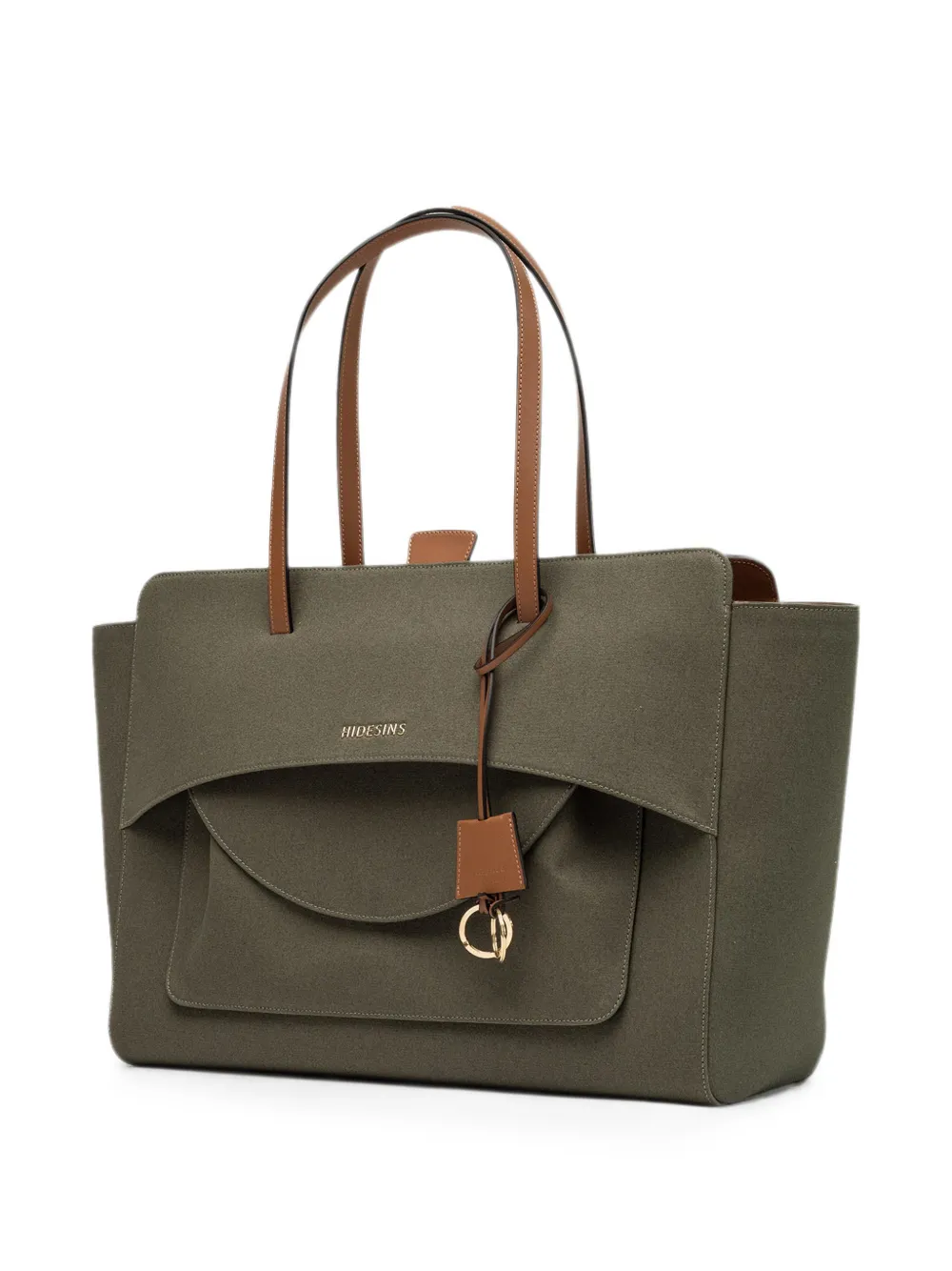  Hidesins Super Flap Logo-lettering Handbag - Verde 