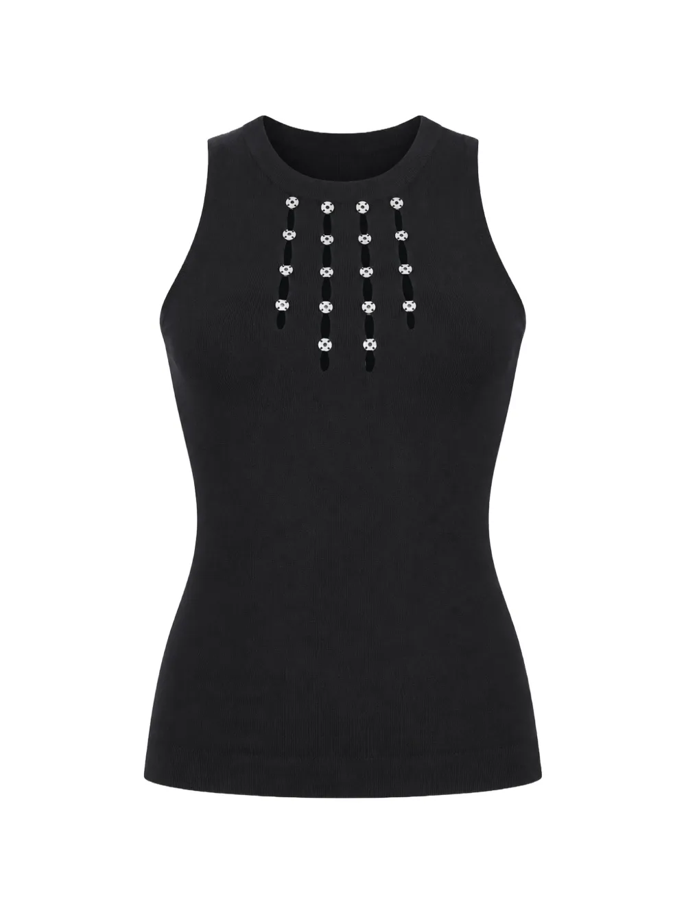 kaos Top con cut-out - Nero