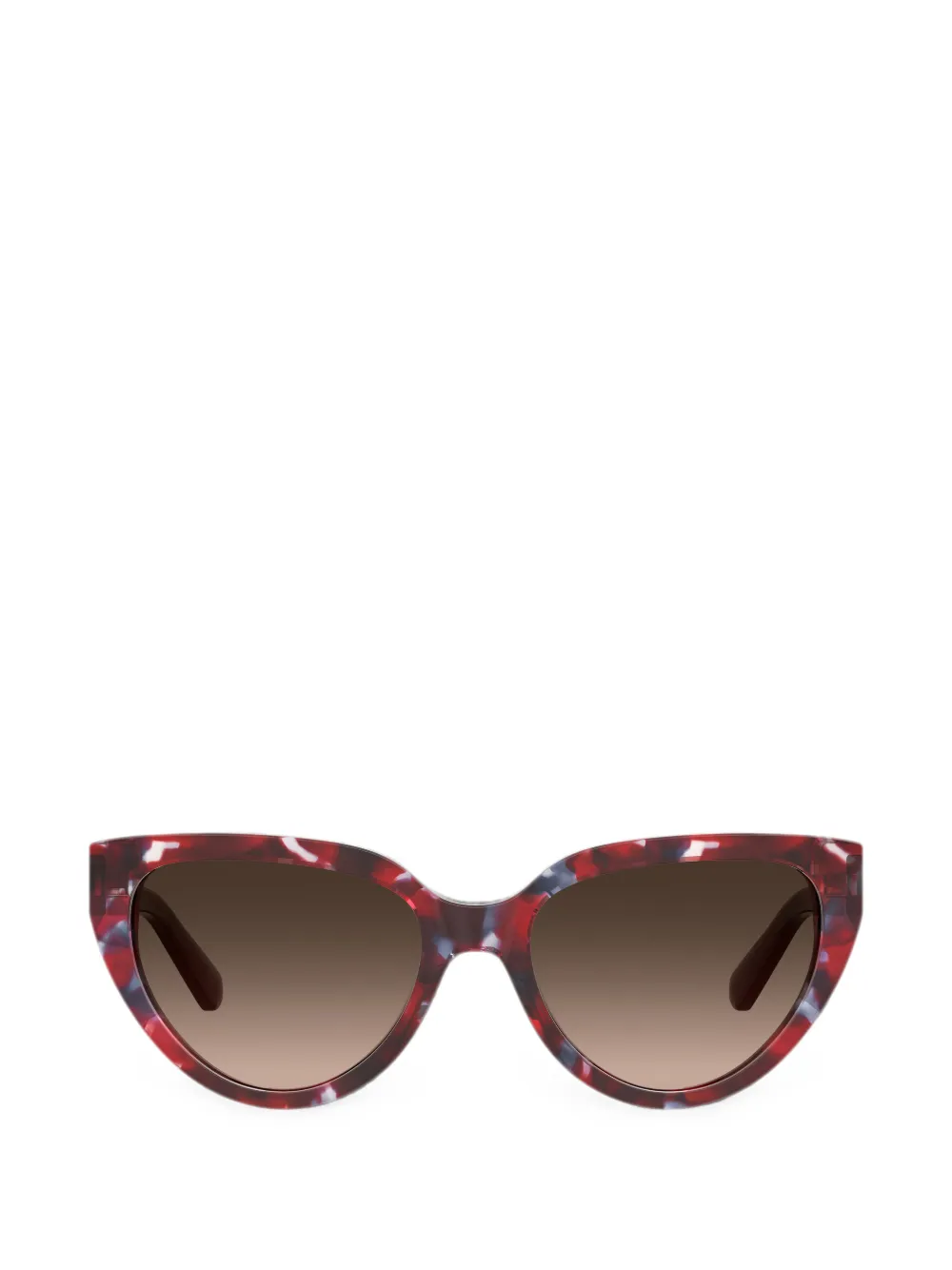 Love Moschino Cat-Eye-Sonnenbrille in Schildpattoptik - Rot