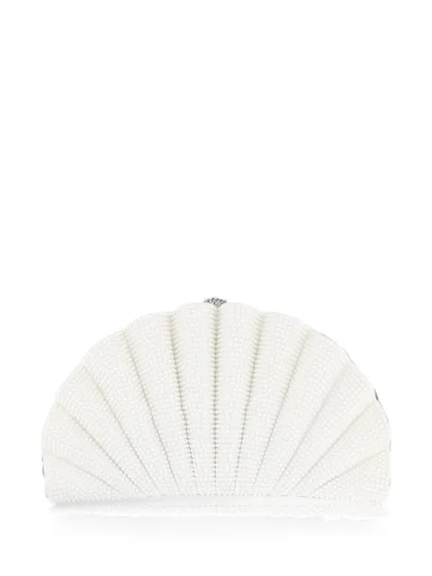 Judith Leiber Origami crystal-embellished shell clutch bag