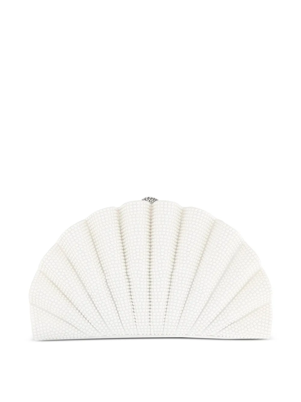 Judith Leiber Clutch Origami con cristalli - Bianco