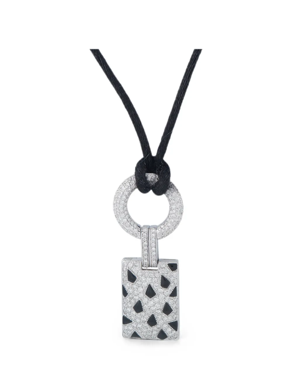 Cartier Panthere diamond and onyx necklace - Silber