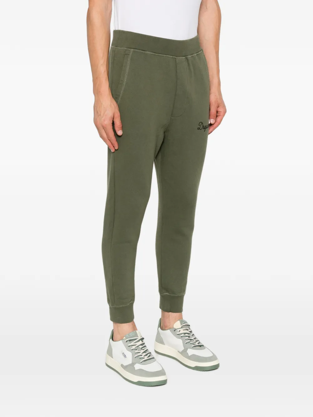 DSQUARED2 Dean katoenen trainingsbroek Groen