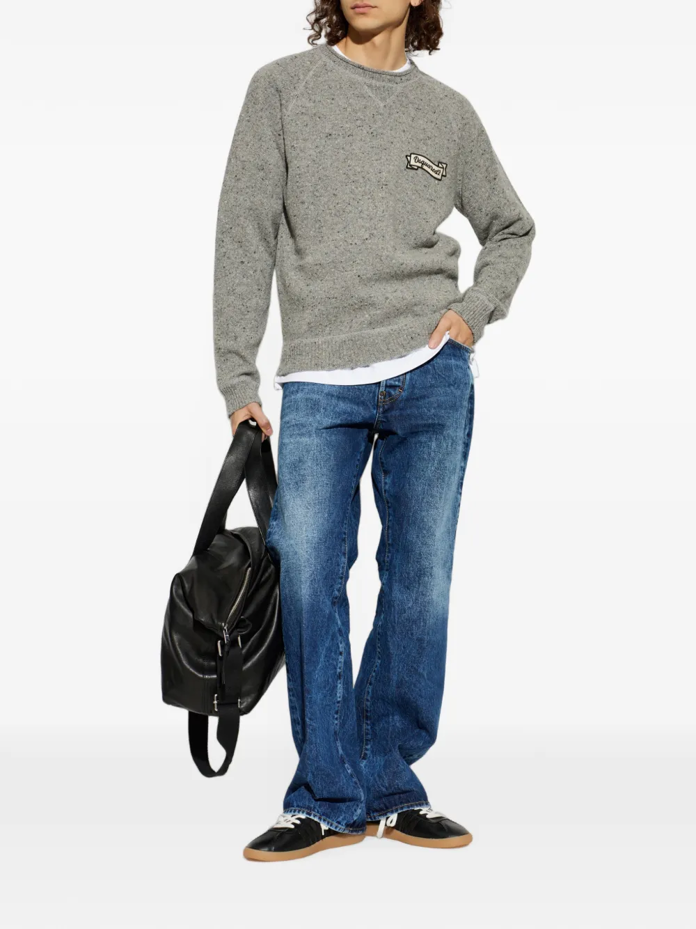 DSQUARED2 Gebreide pullover Grijs