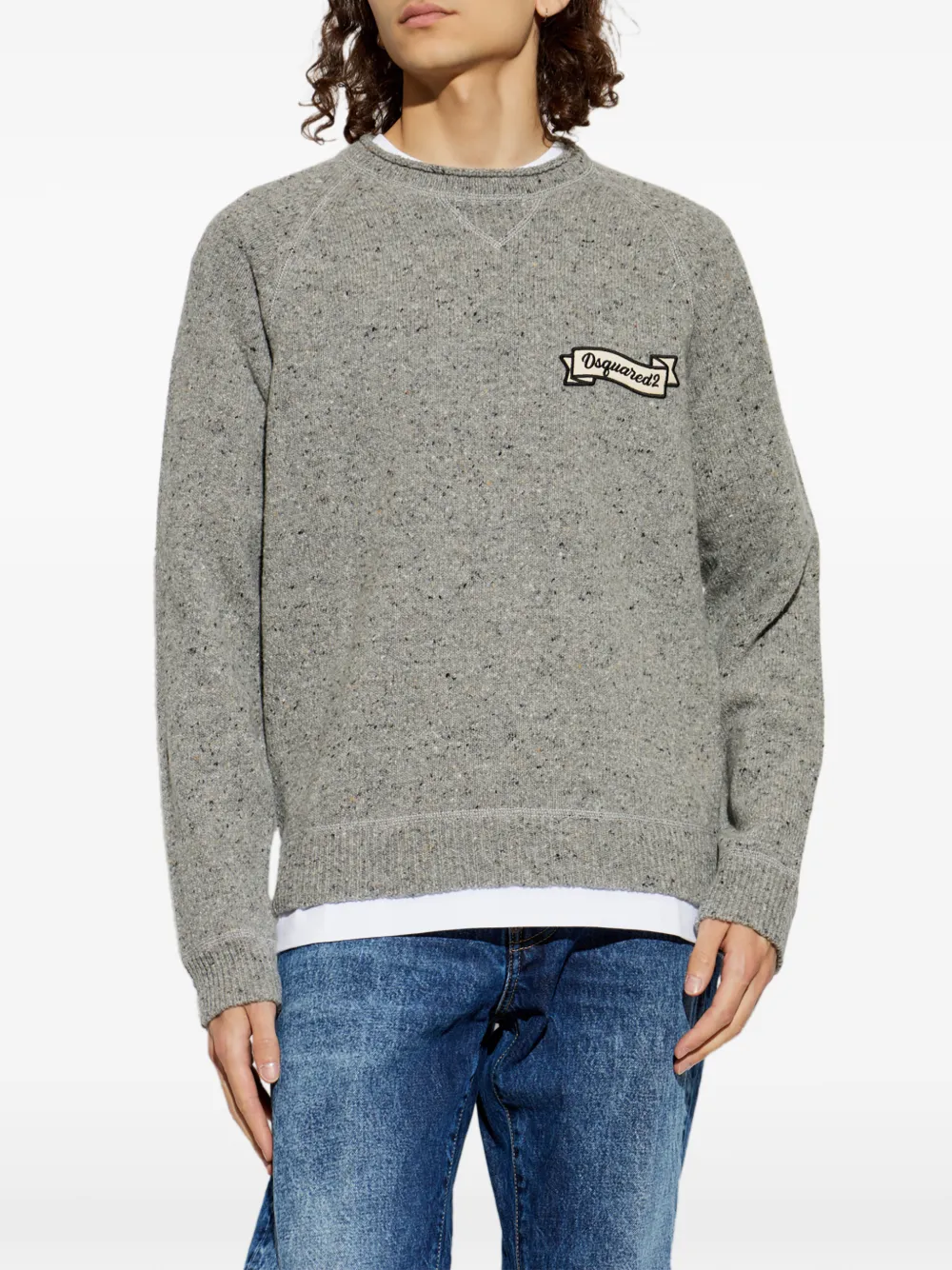 DSQUARED2 Gebreide pullover Grijs