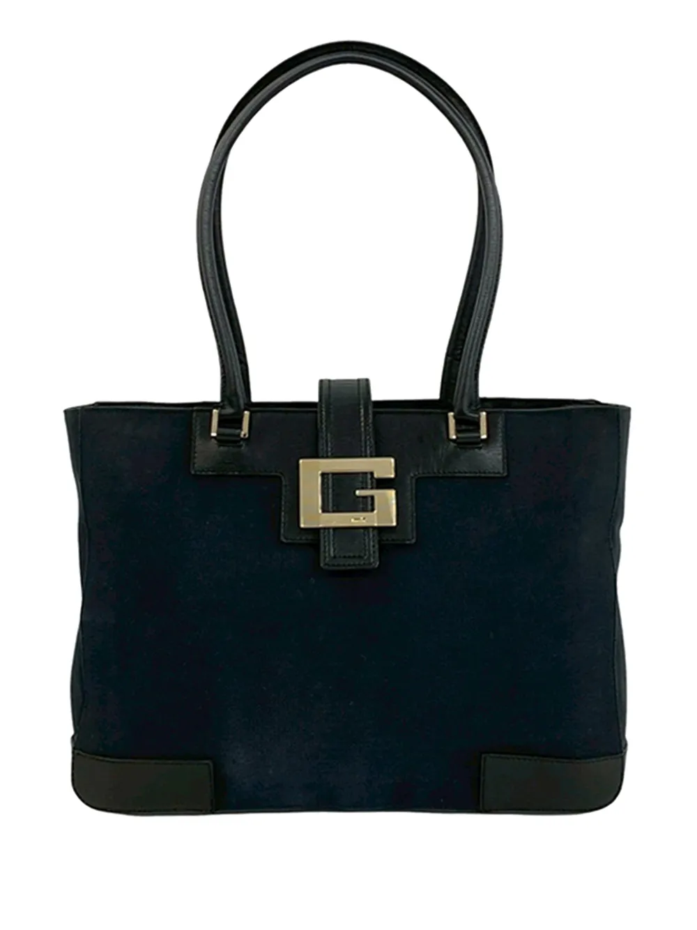 Gucci Pre-Owned Borsa tote in tela con logo G squadrato 2000-2015 - Nero