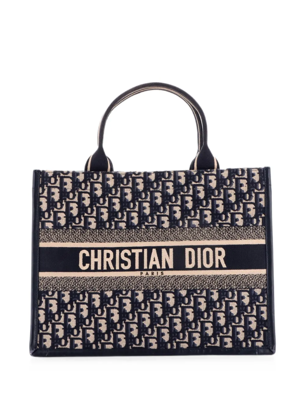 Christian Dior Pre-Owned Book with Strap Oblique Canvas Medium tote bag - Blue