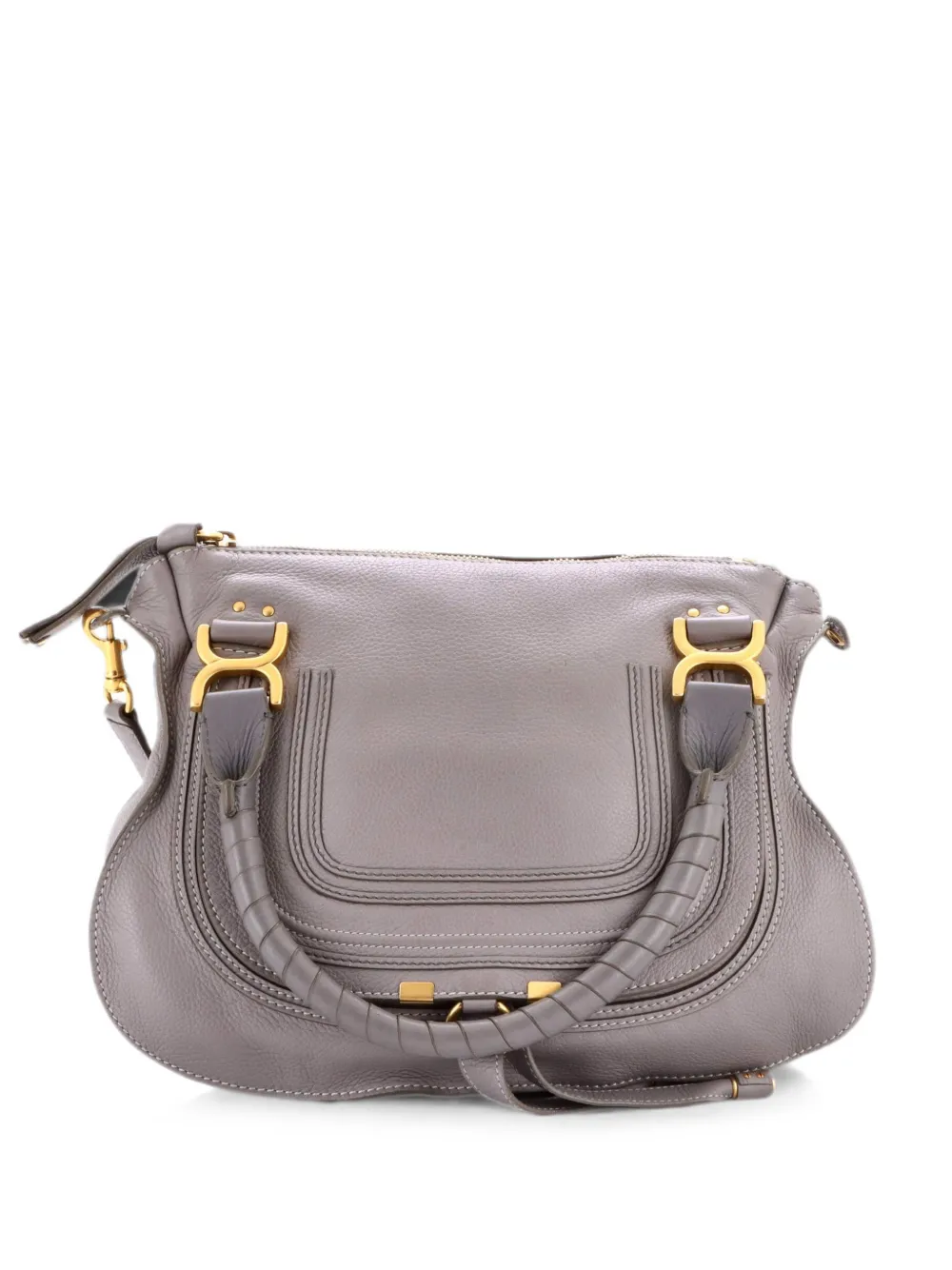 Chloé Pre-Owned Borsa a tracolla Marcie media in pelle - Grigio